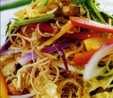 mon chay goi bap chuoi tau hu ky