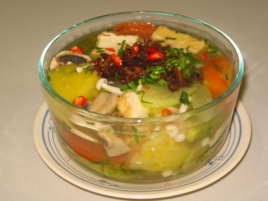 canh chua chay ,mon chay thuc duong giai nhiet trong nhung ngay he nong buc