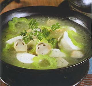 Canh khổ qua chay