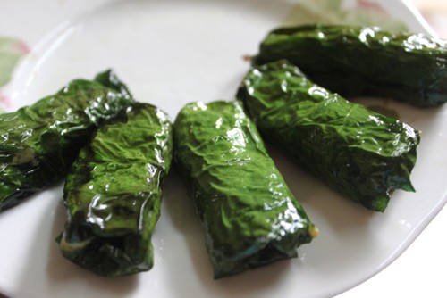 Chả lá lốt chay