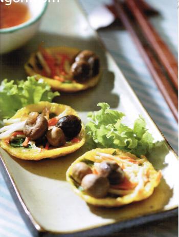 Món chay:Bánh khọt đúc nấm