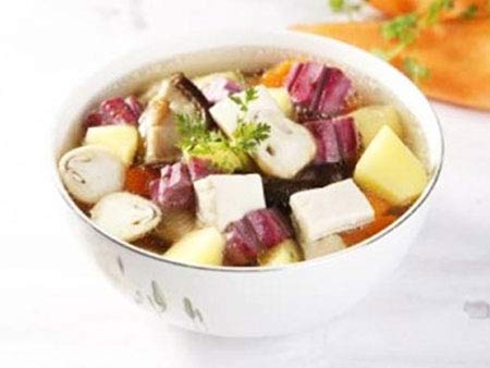 Món chay canh khoai nấu nấm