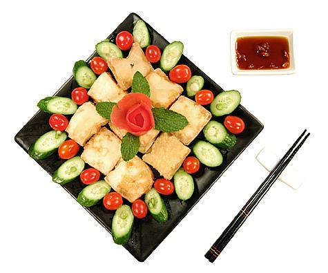 Món Chay:Đậu hủ chiên giòn mon chay dau hu chien gion