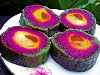 Món chay:Bánh tét Thái nhân mít dừa non (ngọt)