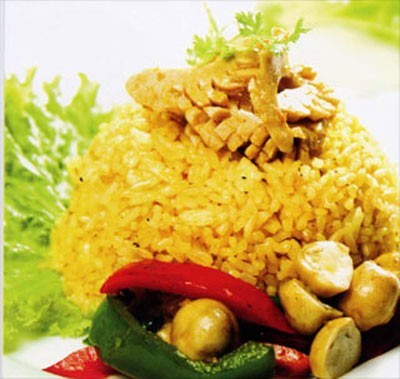 Món chay : Cơm chiên sa tế …