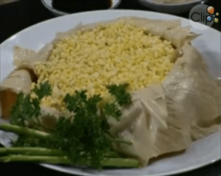 Món chay:Cơm trộn hướng dương.