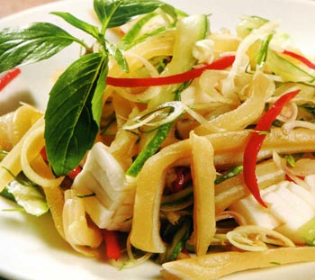 Cùng vào bếp thực món chay : Gỏi Thái .