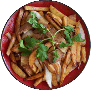 Món chay: Khoai tây xào.