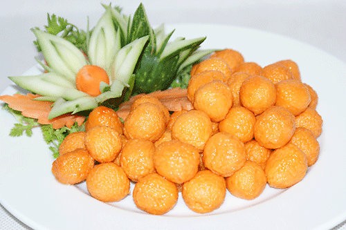 Món chay : Tôm  viên  chiên …