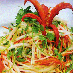 Món chay : Gỏi trái su .