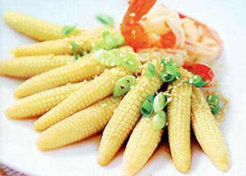 Mon chay ngô bao tử chiên giòn