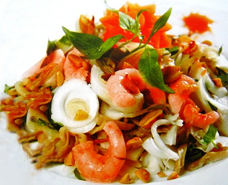 Món chay  : gỏi mít non .