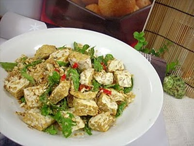 Món chay : Tempeh Xào Yến Mạch