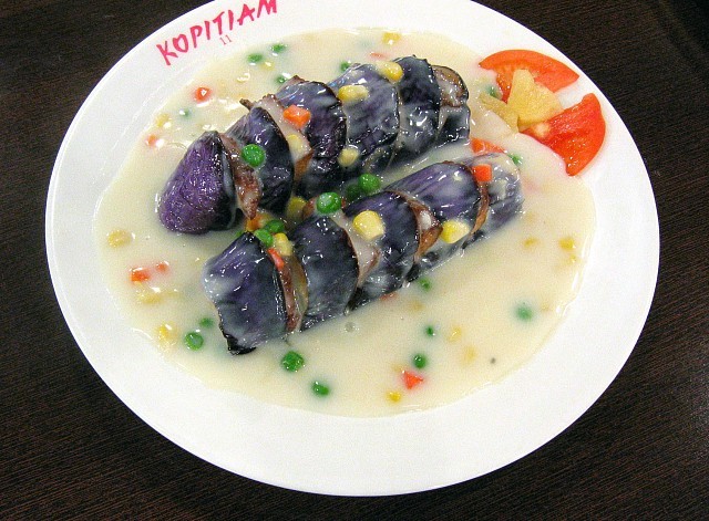 Cà tím nấu sốt trắng chay …