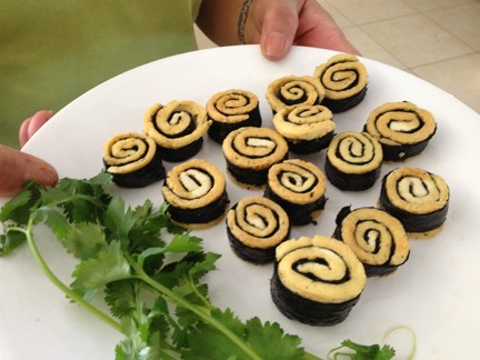 Món chay : Tàu hũ xoắn ốc .