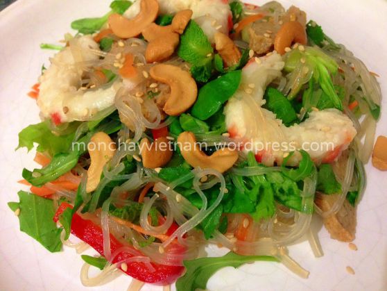 Miến trộn tôm chay kiểu Thái