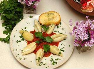 Ăn chay với mì con sò dồn rau dền