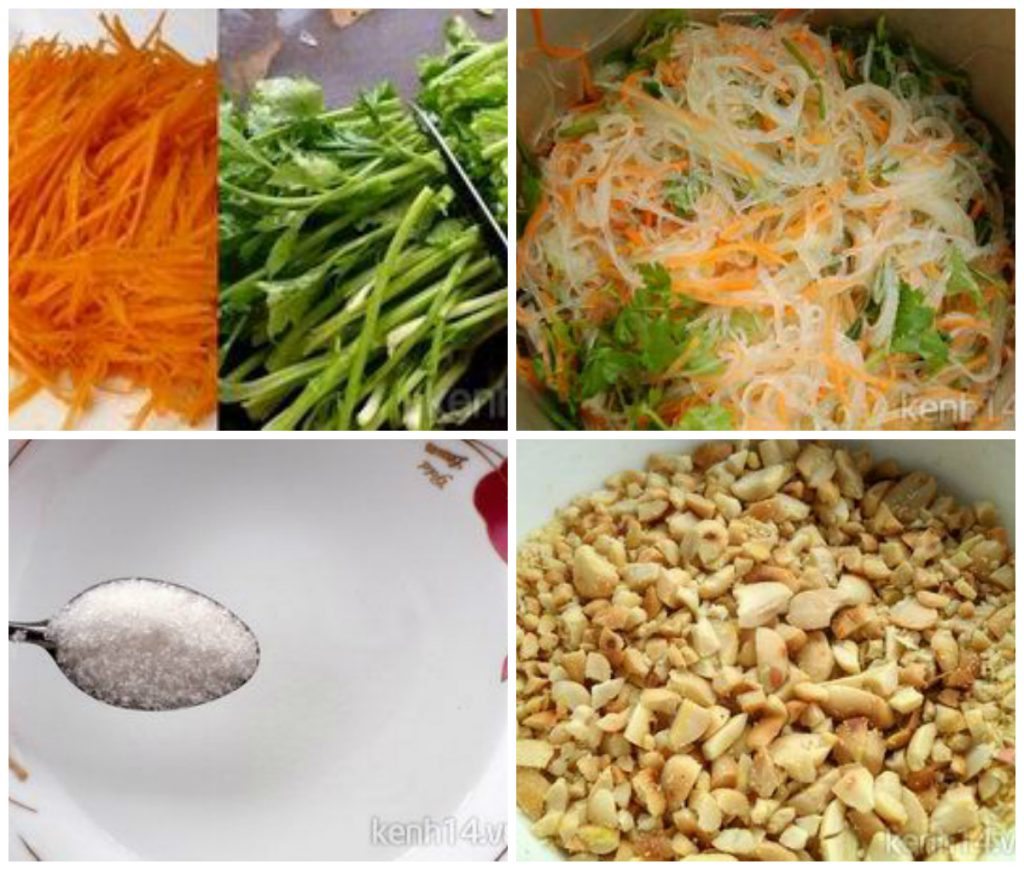 Trộn các nguyên liệu lại với nhau