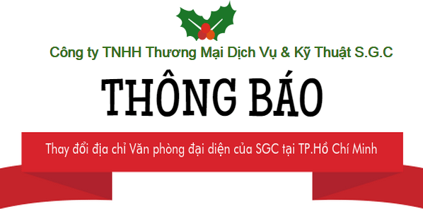 Thông báo thay đổi địa chỉ Văn phòng đại diện của SGC tại TP.Hồ Chí Minh