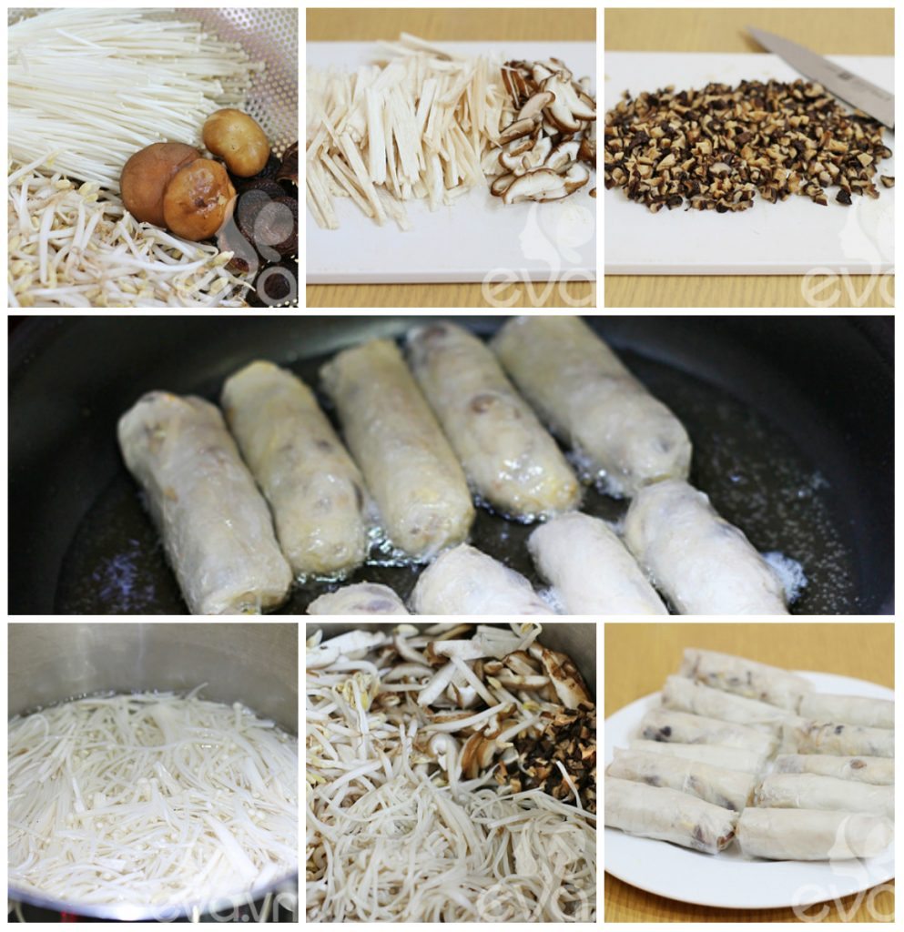 cac buoc thuc hien mon nem nam chay