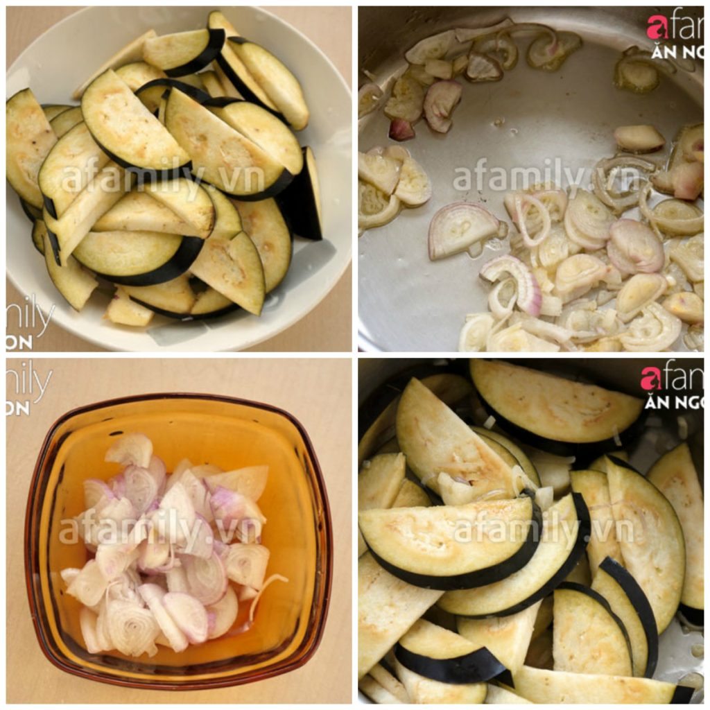 cac buoc thuc hien mon chay ca tim xao hanh