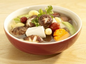 Món chay canh nấm chay thanh tịnh, bổ dưỡng