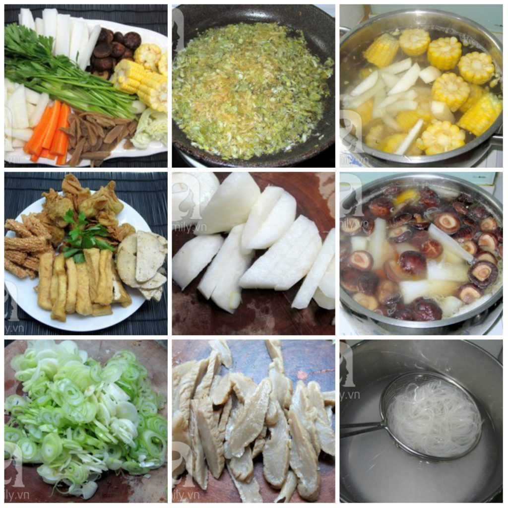 thuc hien mon chay ngon hu tieu chay