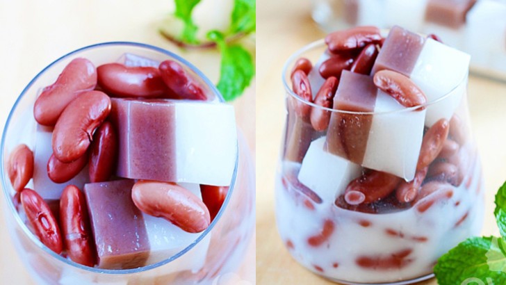 Mát lịm cho thực đơn món chay với chè đậu đỏ thạch dừa