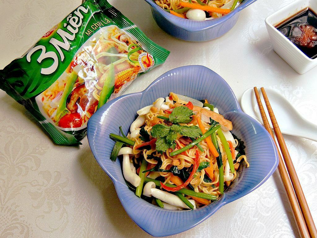 Món chay ngon miệng với mì chay lá đa trộn chua ngọt