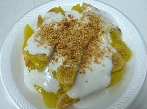 bánh chuối hấp nước cốt dừa