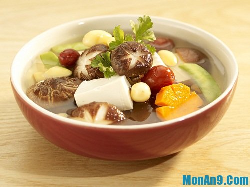 Cách nấu món chay canh nấm ngon đơn giản