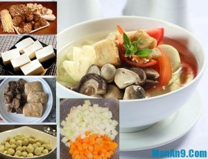 Nguyen lieu nau mon chay canh nam