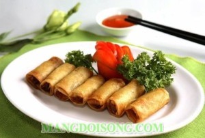 Món chay: Chả giò khoai môn