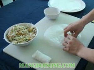 Món chay: Chả giò khoai môn