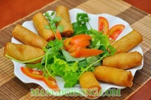 Món chay: Chả giò khoai môn