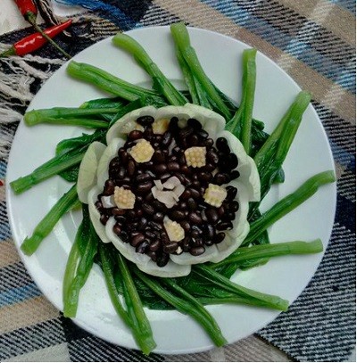 Cách làm món chay cải ngồng xào đậu đen