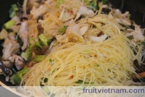 mon an chay mien xao mit non