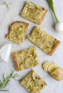 mon an chay pizza “dong que”.