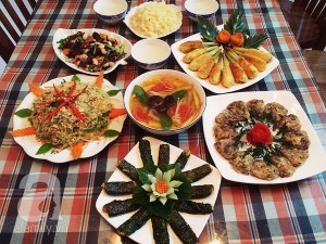 mam co mon an chay ngon