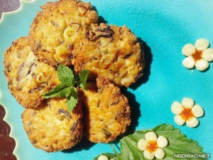 mon chay cha dau hu va ngo mem ngot