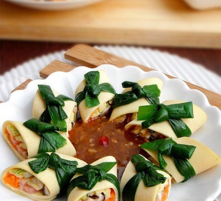 Nem chay váng đậu thanh mát cho người ăn chay