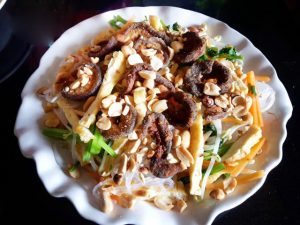 Miến lương chay trộn món chay kích thích vị giác không kém gì món mặn