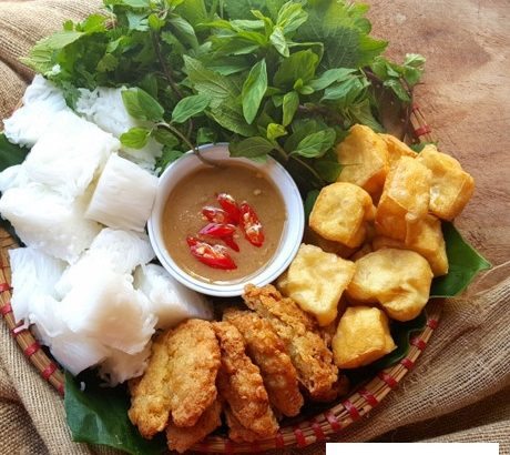 Làm mới khẩu vị với món ăn chay bún đậu mắm tôm